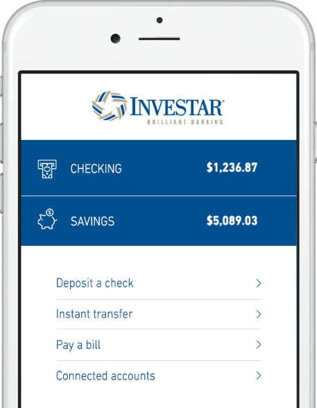 Phone with Investar App loaded